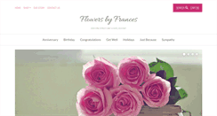 Desktop Screenshot of flowersbyfrances.net