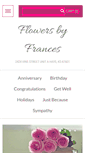 Mobile Screenshot of flowersbyfrances.net