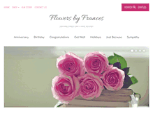 Tablet Screenshot of flowersbyfrances.net